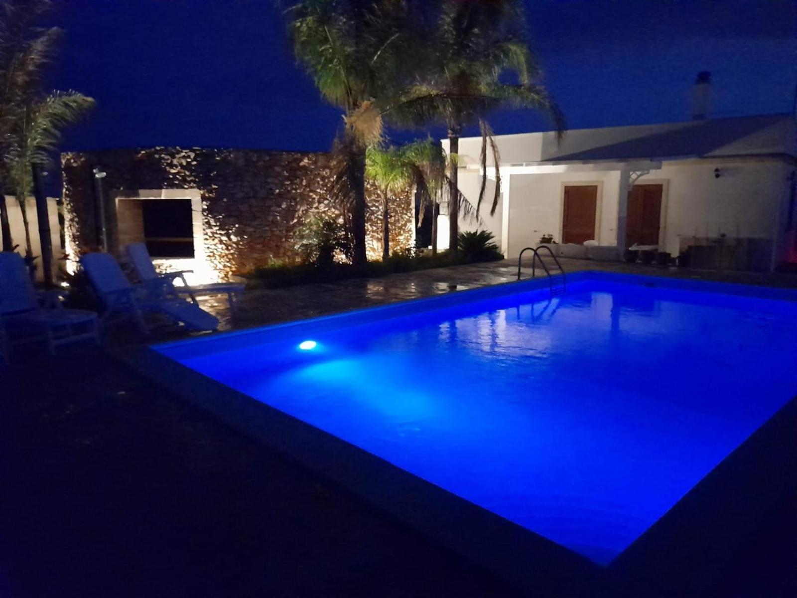 Villa Vista Mare Panoramica, Trullo E Piscina Esclusiva Alliste Luaran gambar